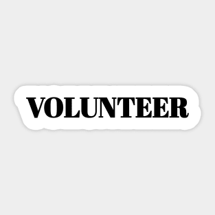 volunteer Sticker